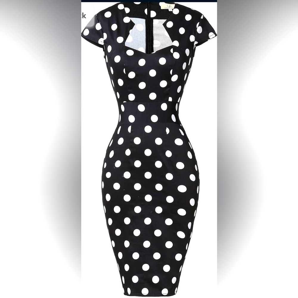 Grace Karin Womens 50s 60s Vintage Pencil Dress Bodycon Cap Sleeve Dress